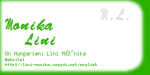 monika lini business card